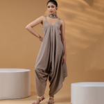 Women Shoulder Straps Cotton Basic Jumpsuit