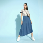 Women White Striped Tshirt