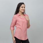 Women Shirt Collar Tunic