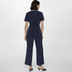 Tie-Up Detail Wrap Basic Jumpsuit