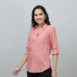 Women Shirt Collar Tunic
