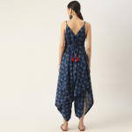 Pure Cotton Printed Basic Jumpsuit